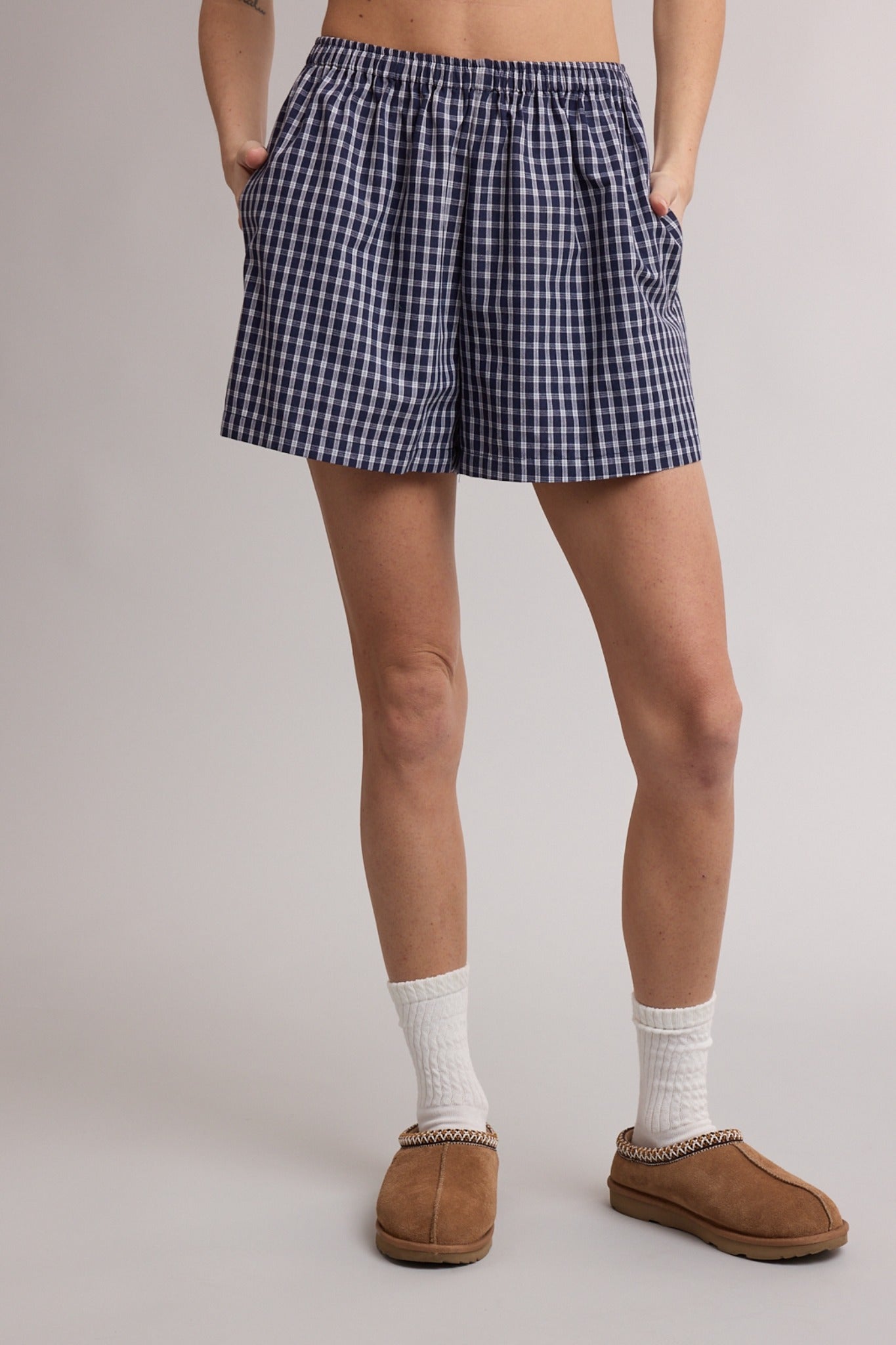 In Check Plaid Shorts - Westly