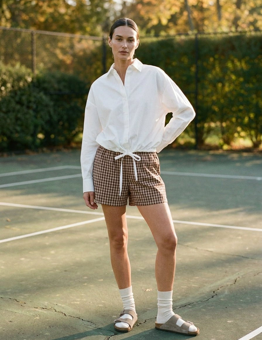 In Check Plaid Shorts - Westly
