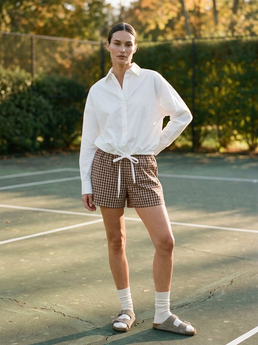 In Check Plaid Shorts - Westly