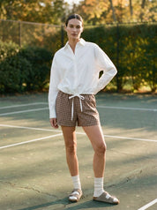 In Check Plaid Shorts - Westly