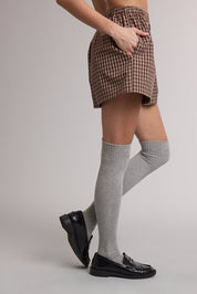 In Check Plaid Shorts - Westly