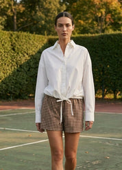 In Check Plaid Shorts - Westly