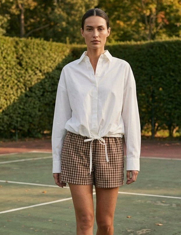 In Check Plaid Shorts - Westly