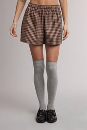 In Check Plaid Shorts - Westly