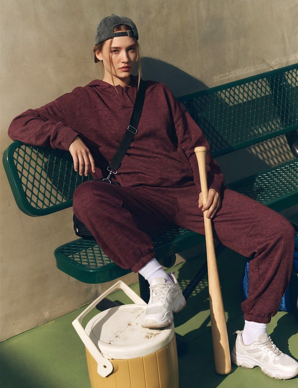 In The Groove Brushed Polo Neck Hoodie - Westly