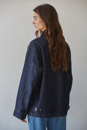 Indigo Archive Pocket Denim Jacket in Dark Denim - product photo 3