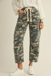 Indio Camo Cargo Rope String Pants - Westly