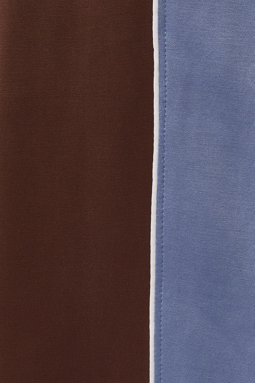 Interlude Colorblock Track Pants - Dark Brown Blue