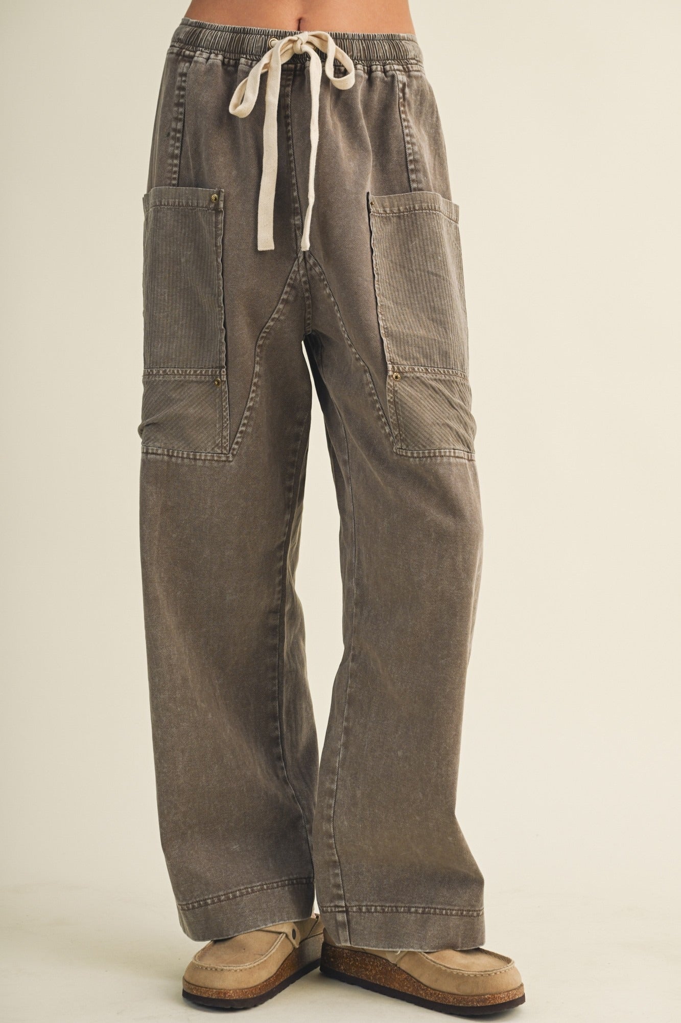 Ironwood Wide Leg Utility Trousers - Westly