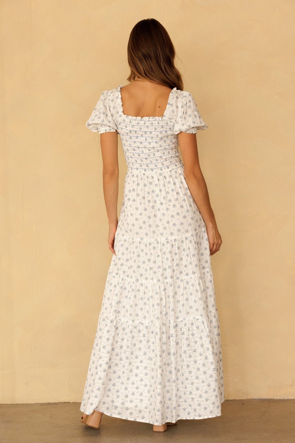 Isabeau Smocked Floral Maxi Dress - Westly