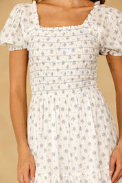 Isabeau Smocked Floral Maxi Dress - Westly