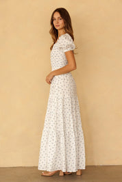 Isabeau Smocked Floral Maxi Dress - Westly