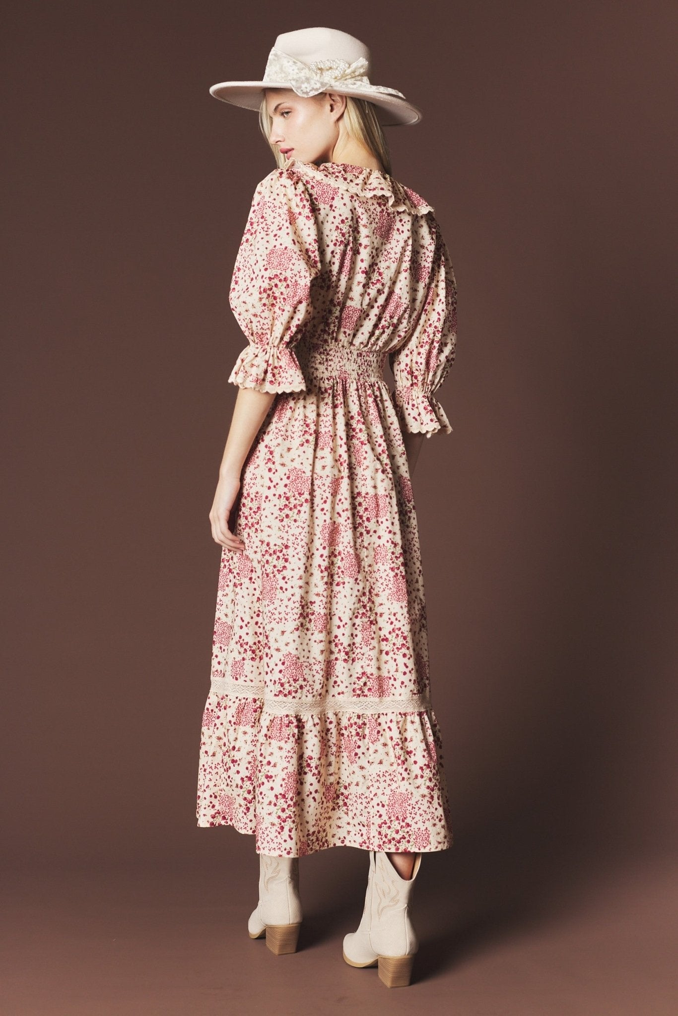Isadora Smocked Floral Maxi Dress - Westly
