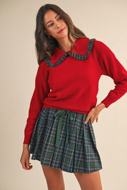 Isobel Pleated Plaid Skort - Westly