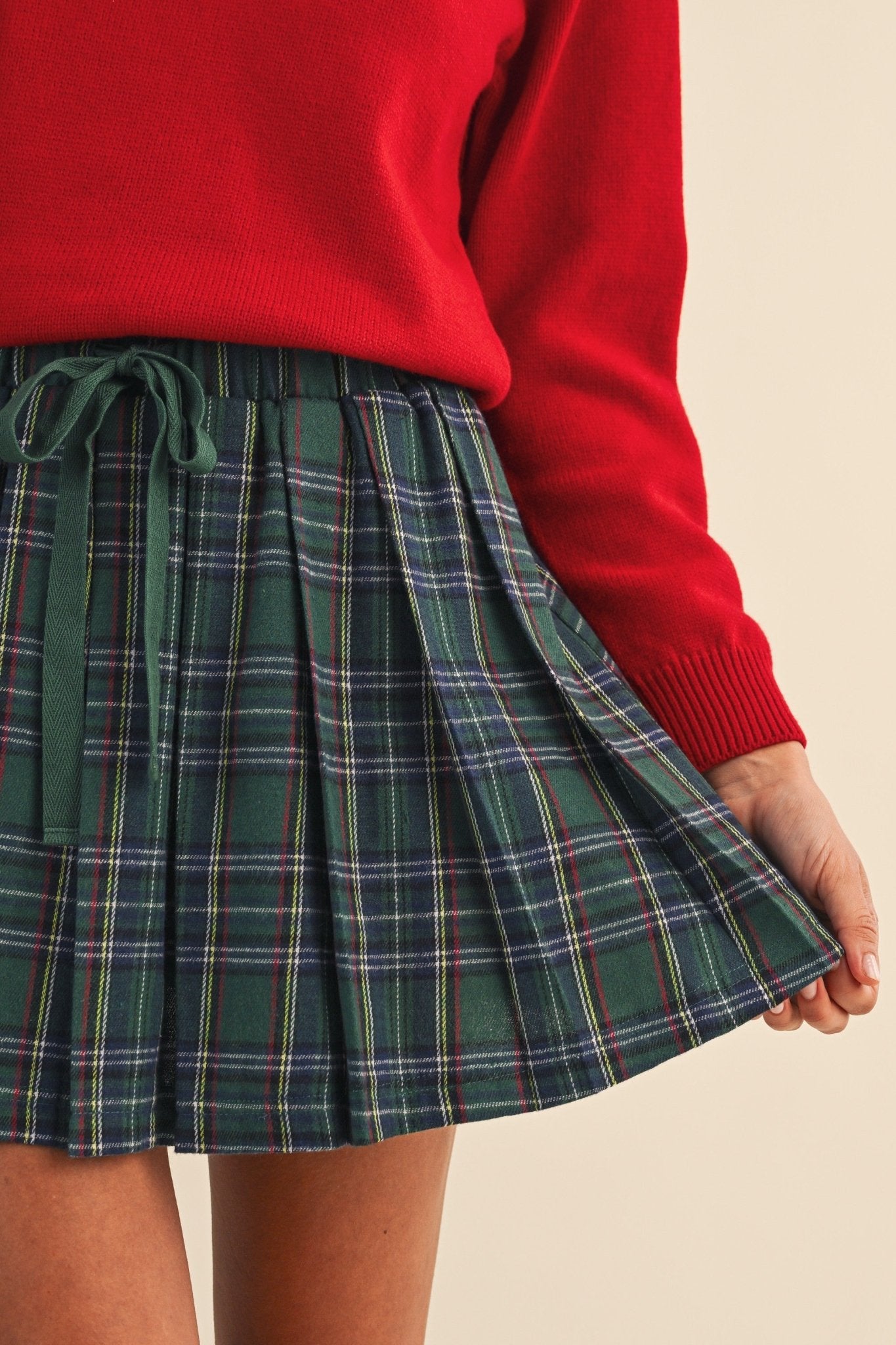 Isobel Pleated Plaid Skort - Westly