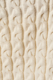 Isolde Cable Knit Cardigan - Ivory