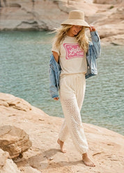 It's Lake Time Oversized Graphic Tee - Westly