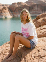 It's Lake Time Oversized Graphic Tee - Westly