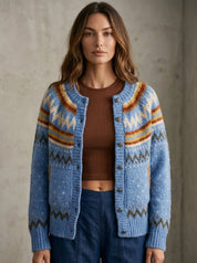 Jackson Fair Isle Knit Cardigan - Westly