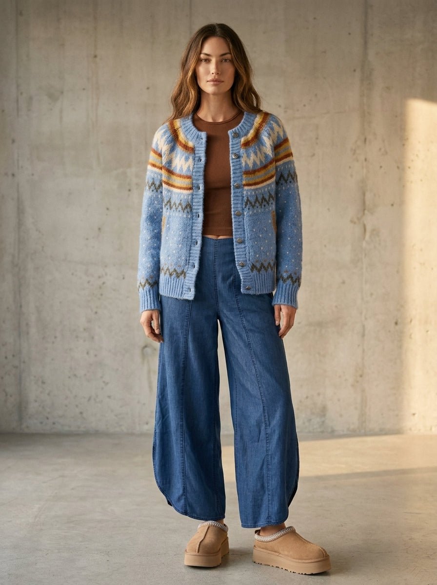 Jackson Fair Isle Knit Cardigan - Westly