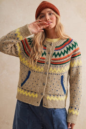 Jackson Fair Isle Knit Cardigan - Westly