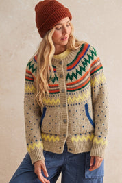 Jackson Fair Isle Knit Cardigan - Westly