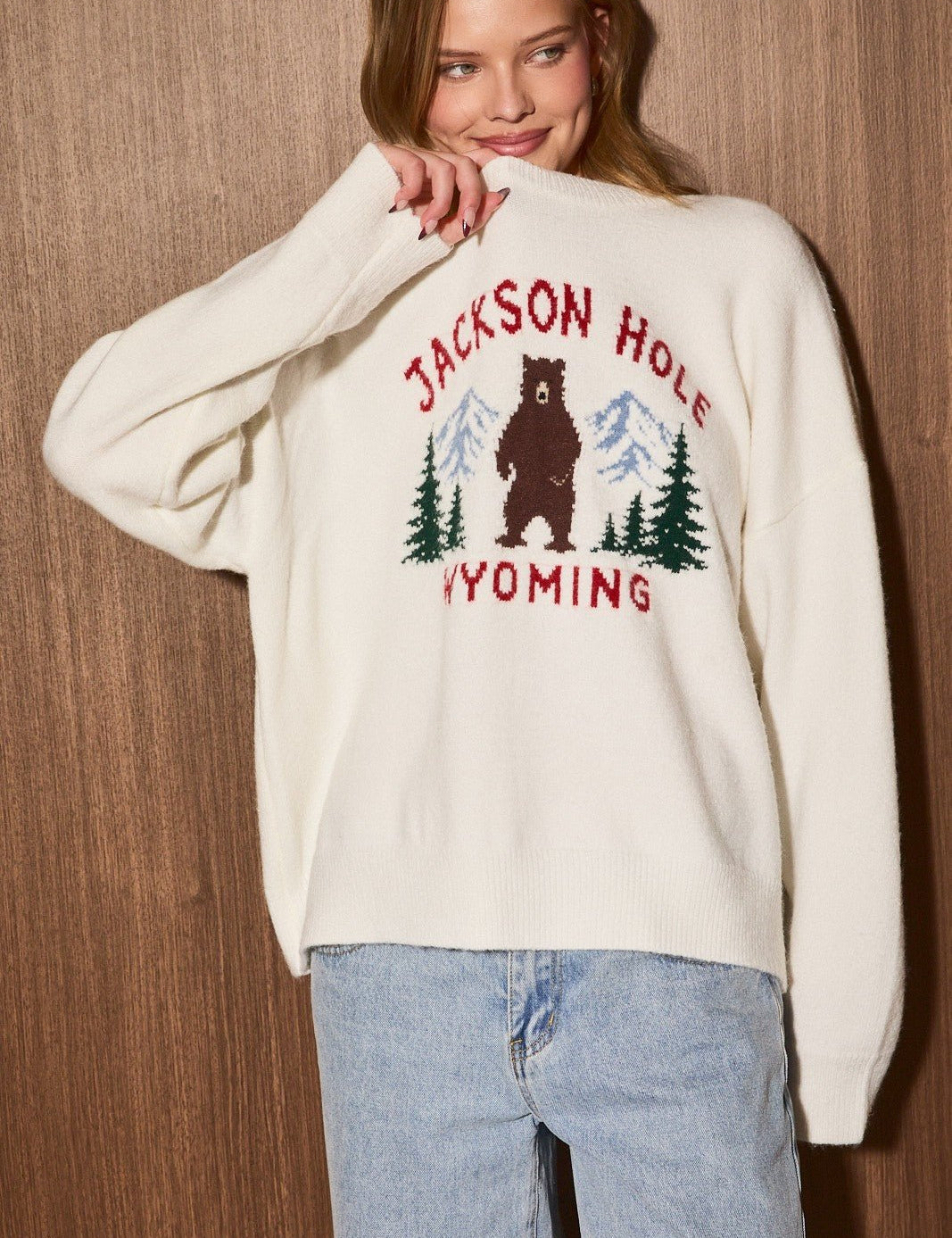 Jackson Hole Bear Knit Sweater - Westly