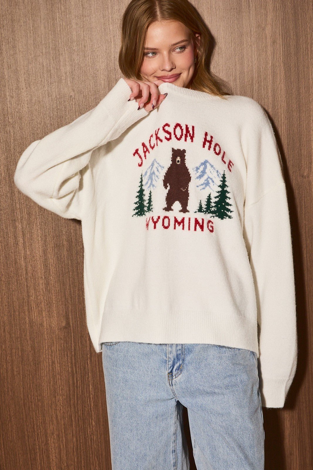 Jackson Hole Bear Knit Sweater - Westly