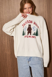 Jackson Hole Bear Knit Sweater - Westly