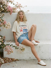 J'adore La Mer Oversized Graphic Tee - Westly