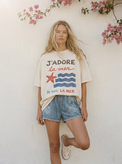 J'adore La Mer Oversized Graphic Tee - Westly
