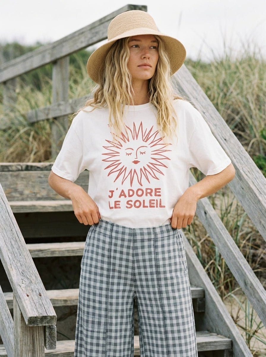 Jadore Le Soleil Oversized Graphic Tee - Westly