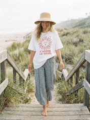 Jadore Le Soleil Oversized Graphic Tee - Westly