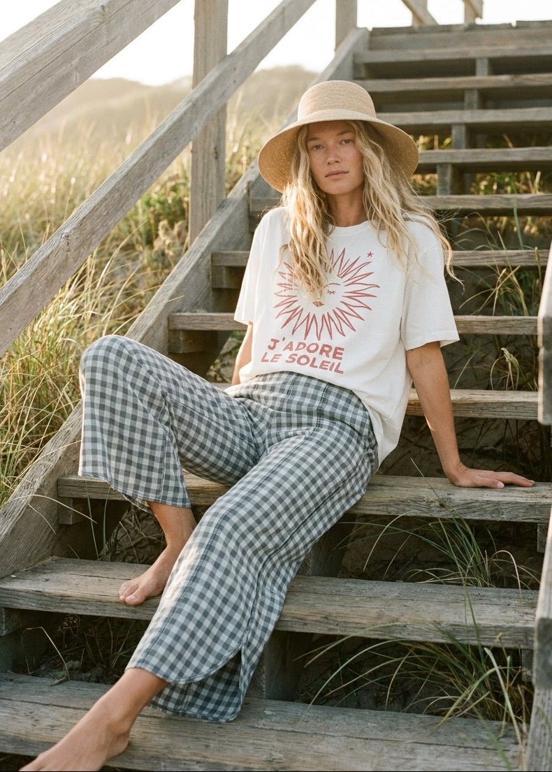 Jadore Le Soleil Oversized Graphic Tee - Westly