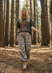 Jane Camo Washed Twill Pants - Westly