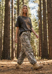 Jane Camo Washed Twill Pants - Westly