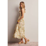 Jasmine Floral Smocked Tiered Midi Dress - Westly