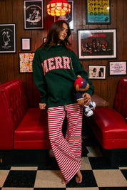 Jolly Days Applique Sweatshirt - Christmas Green