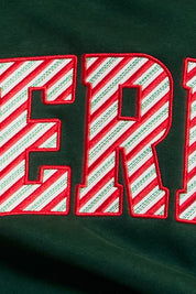 Jolly Days Applique Sweatshirt - Christmas Green