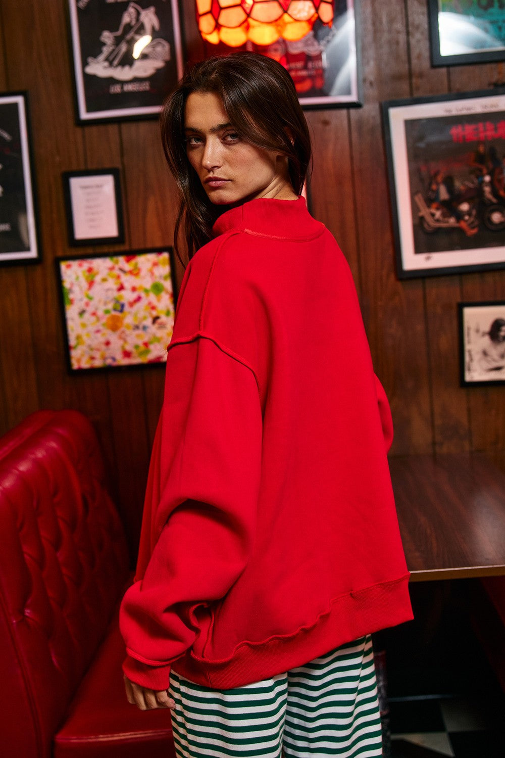 Jolly Days Applique Sweatshirt - Red