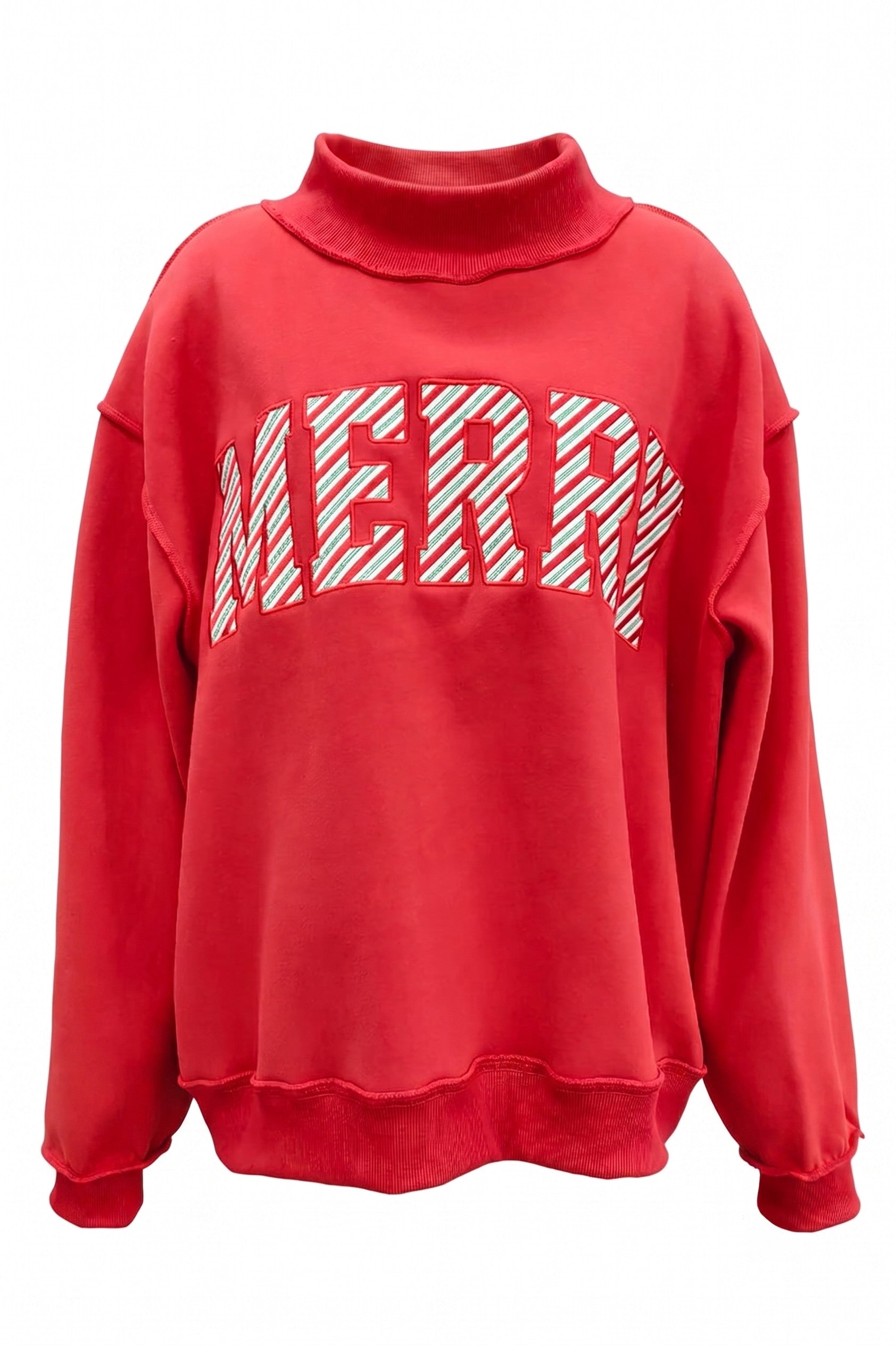Jolly Days Applique Sweatshirt - Red