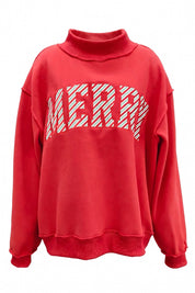 Jolly Days Applique Sweatshirt - Red