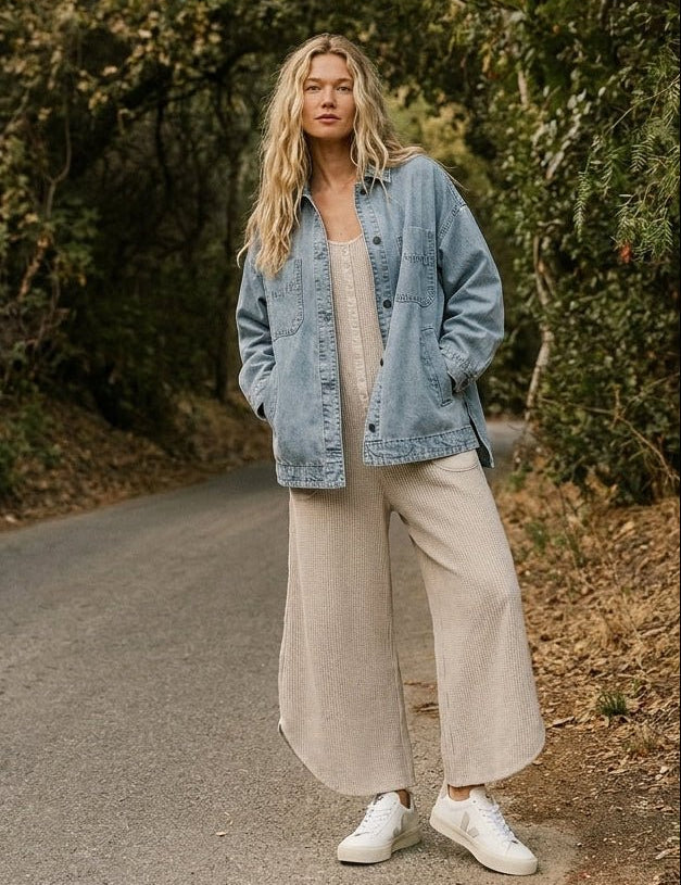 Joni Oversized Denim Shacket - Westly