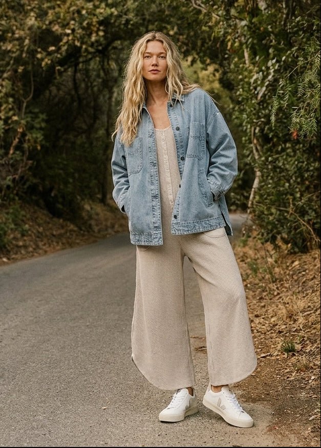 Joni Oversized Denim Shacket - Westly