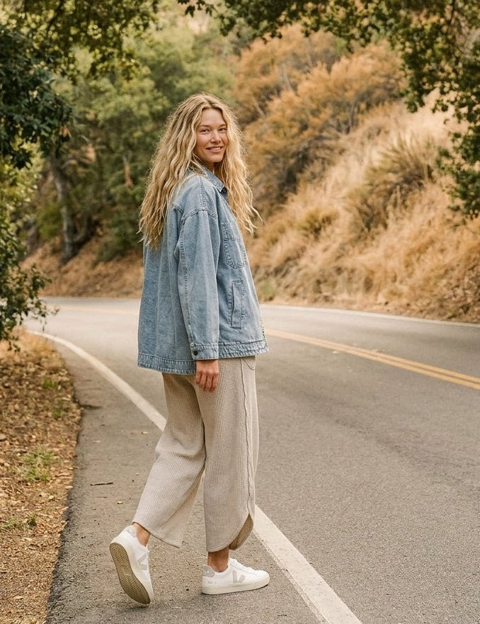 Joni Oversized Denim Shacket - Westly
