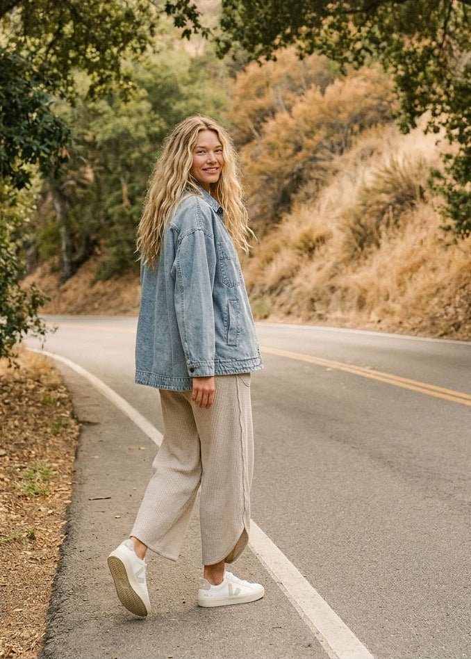 Joni Oversized Denim Shacket - Westly