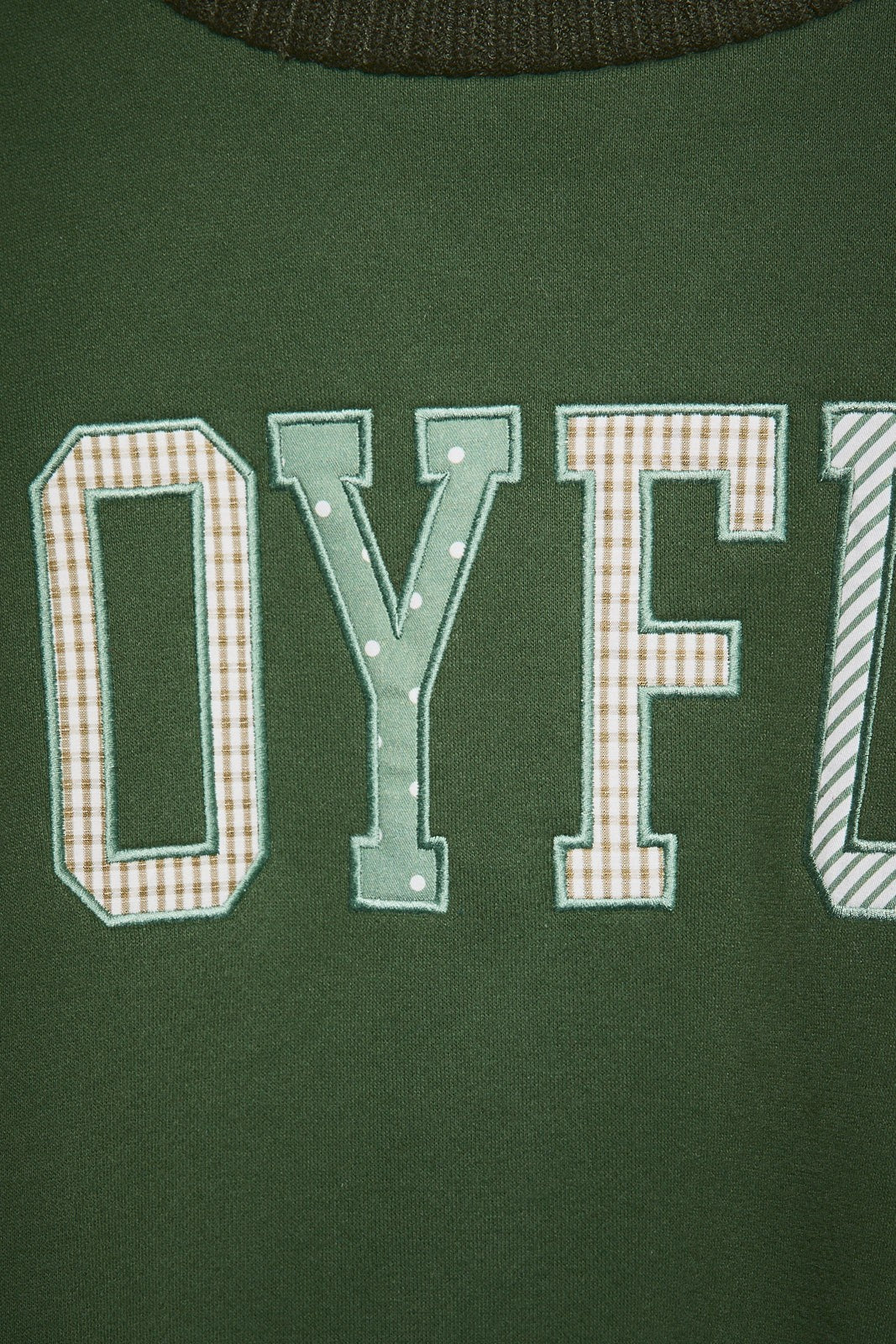 Joy Ride Embellished Cropped Sweatshirt in Green — product photo 07