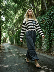 Jude Denim Striped Sweater - Westly