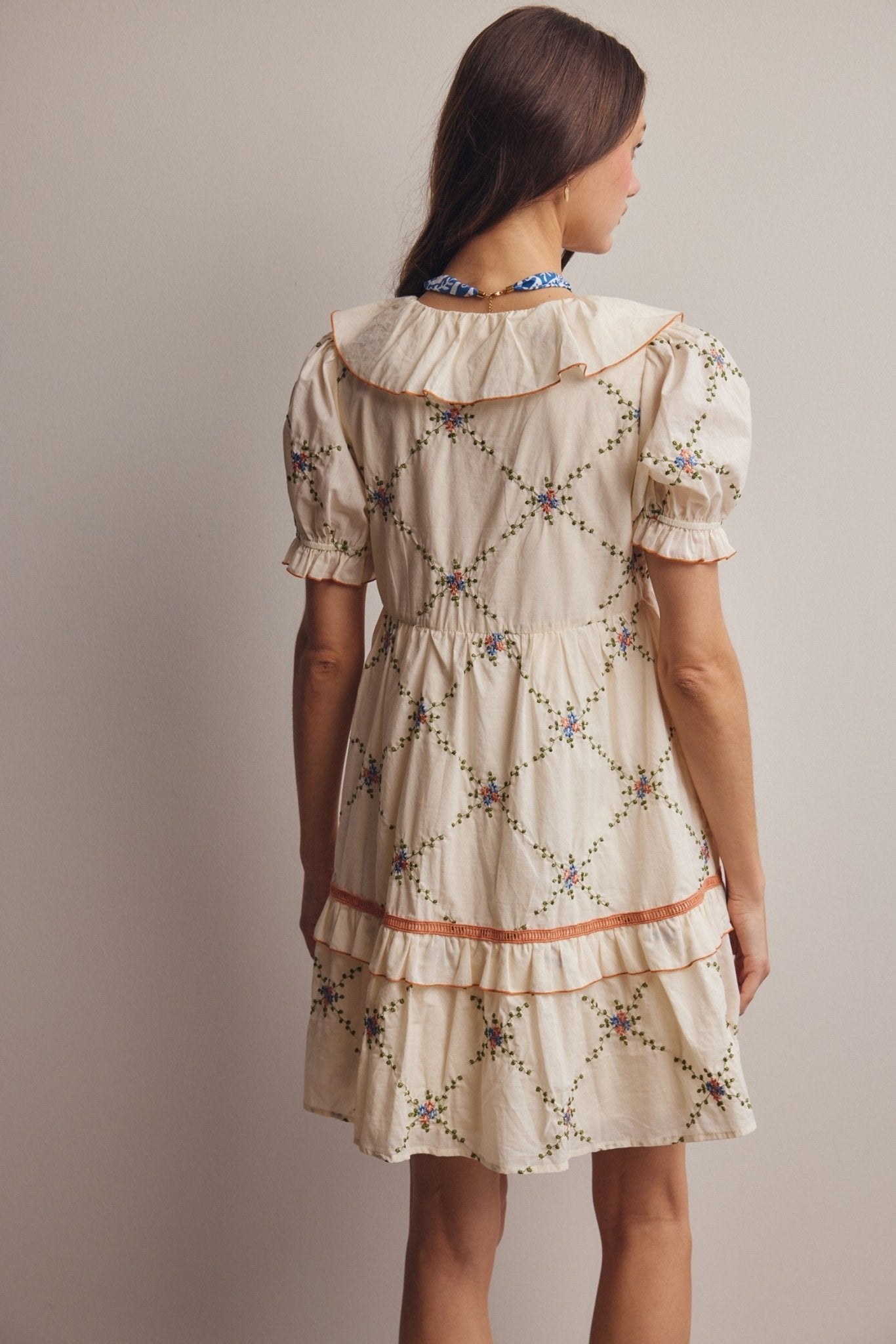 June Embroidered Prairie Dress - Westly