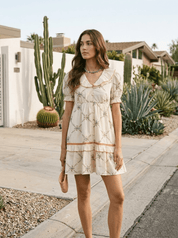 June Embroidered Prairie Dress - Westly